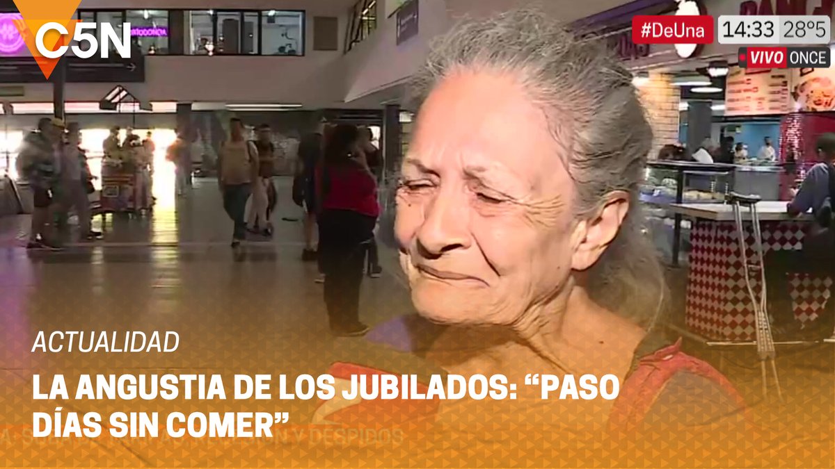 "Paso días sin comer" La angustia de una jubilada, en Estación Once, que asegura que trabaja "desde los diez años" y con la jubilación le alcanza "para una semana": "yo ya no puedo más" #NoMeAlcanza