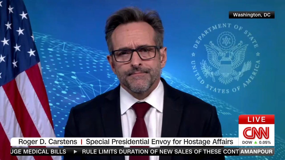 After Evan Gershkovich’s detention is extended by 90 days, US Hostage Envoy Special Presidential Envoy for Hostage Affairs Roger Carstens tells me he’s “hopeful the Russians are thinking that in the next 90 days they can work with us to come up with that deal that brings him home before the trial actually starts.”