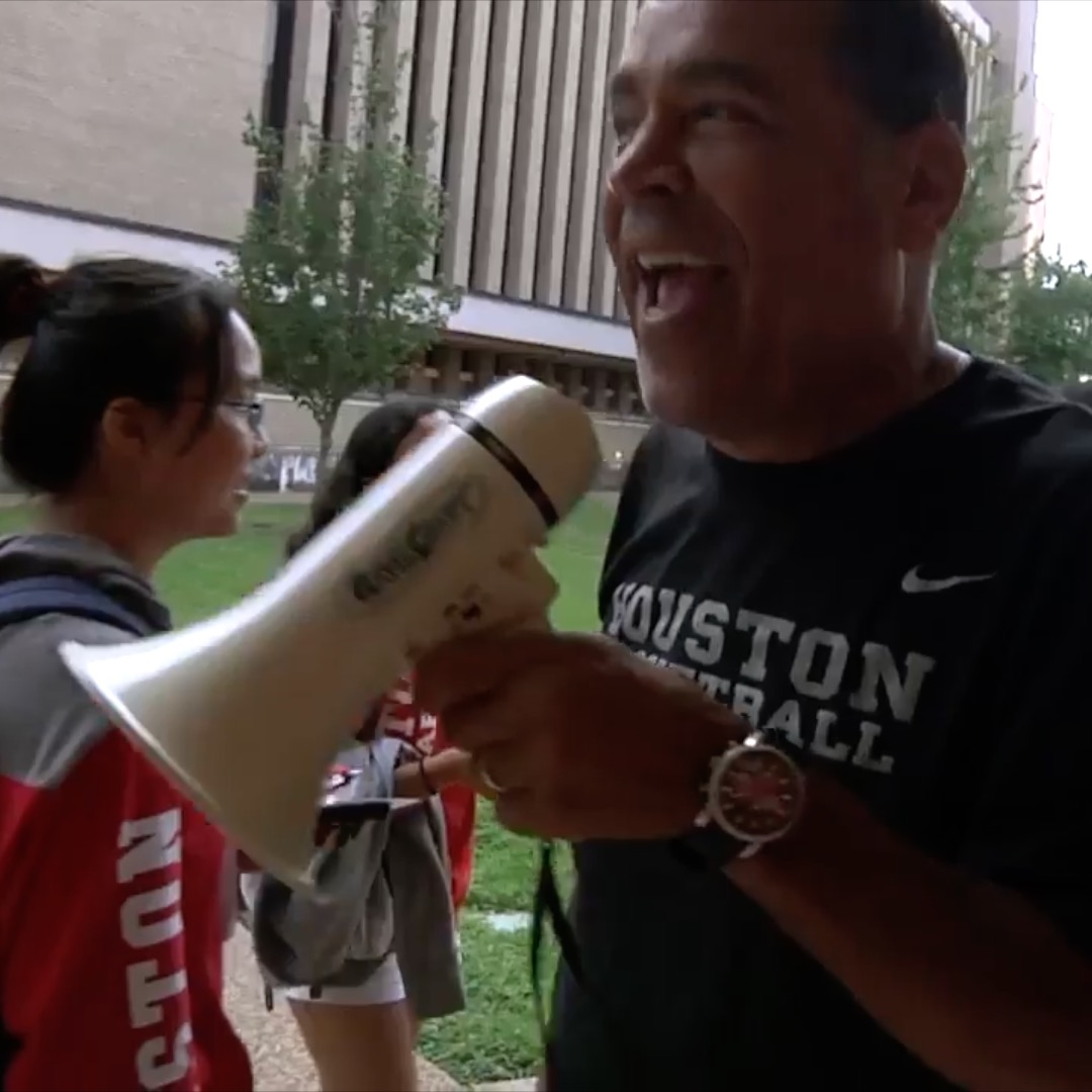 In 2016, Coach Sampson was personally asking students if they’d come to basketball games. Today, he’s built a culture that packs the Fertitta Center every week.