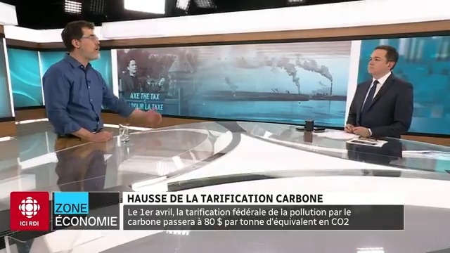 La tarification carbone passera de 65 à 80$/tonne au Canada lundi. «C’est une bonne hausse pour lutter contre les changements climatiques, pour mettre un désincitatif à l’achat de produits qui contiennent du carbone» explique Pierre-Olivier Pineau de la Chaire de l'énergie À HEC