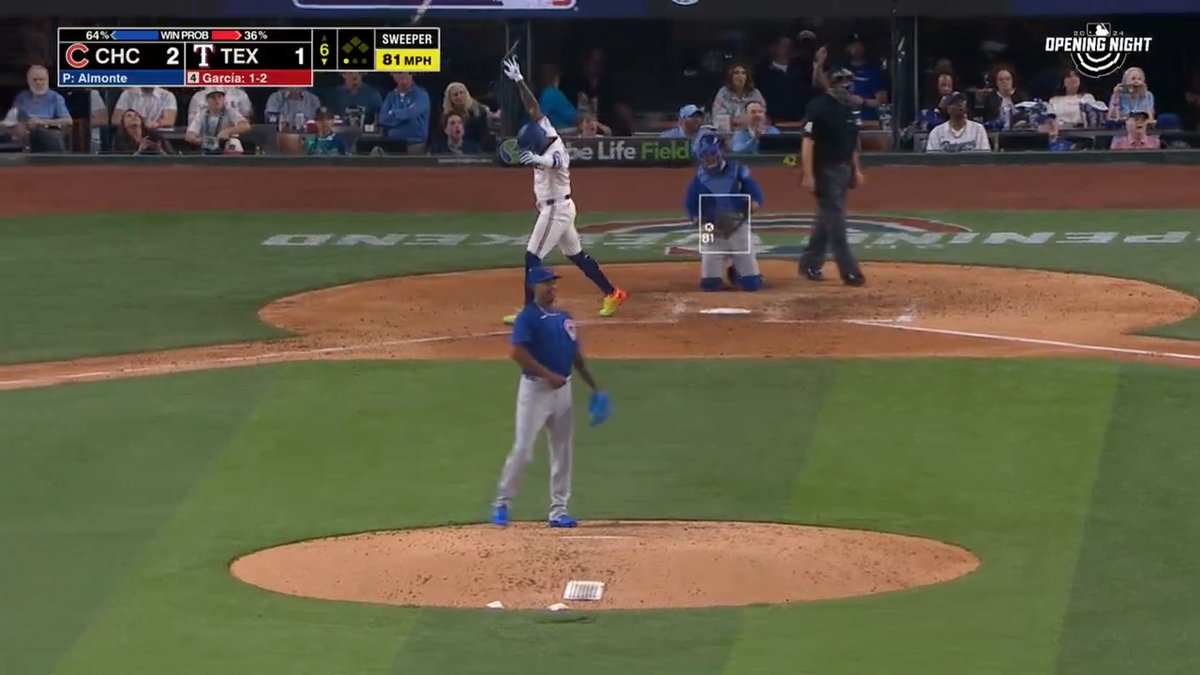 That pimp job by Adolis García though 👀 (via Texas Rangers)