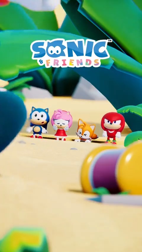 / キュートなソニックたちが送る ショートアニメ『SONIC & FRIENDS』 最新動画が本日公開👍 ̖́-︎ \ みんなとバラバラになっちゃった、エミー😭 はやく合流しなくっちゃ! ▼セガ公式TikTokをCheck #ソニフレ #ソニック