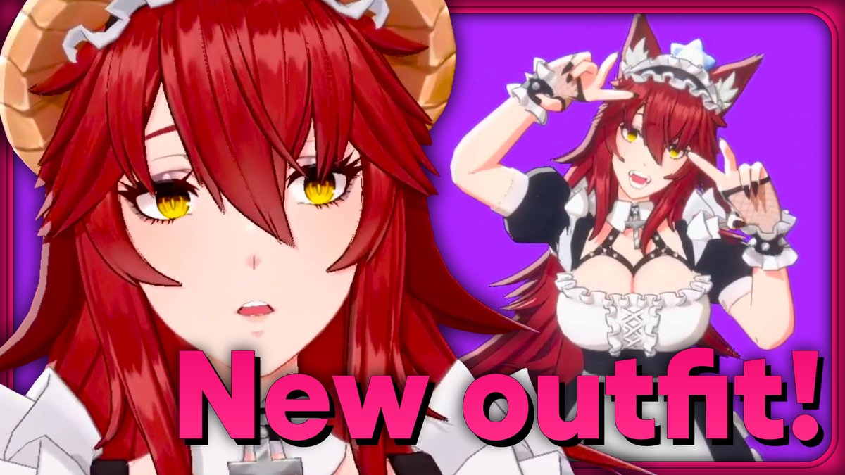 Zen debuts her absolutely new maid outfit... #VShojo #Zentreya