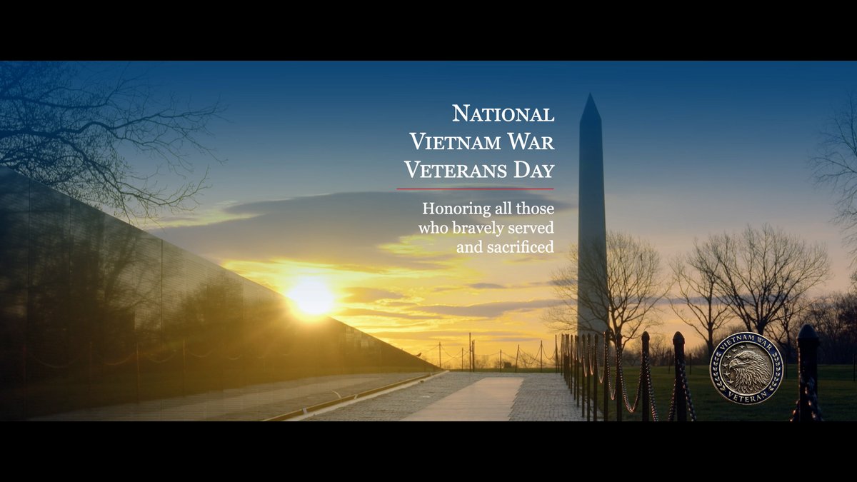 On National Vietnam War Veterans Day, we honor all those who bravely served and sacrificed during the Vietnam War Era. .VietnamWar50th