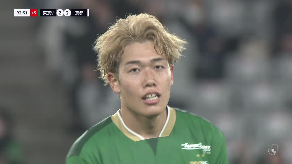 ストライカーらしい、執念の同点弾🔥 🎦 ゴール動画 🏆 明治安田J1リーグ 第5節 🆚 東京Vvs京都 🔢 2-2 ⌚️ 90+3分 ⚽️ 染野 唯月(東京V) #Jリーグ