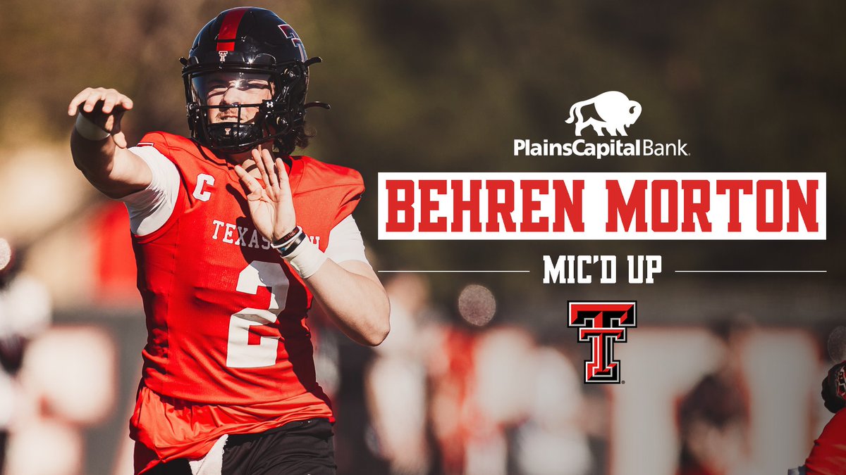 Players on the mic this spring? Players on the mic this spring. 57 RTs and we'll drop the full Mic'd Up with QB1 #WreckEm | PlainsCapital Bank