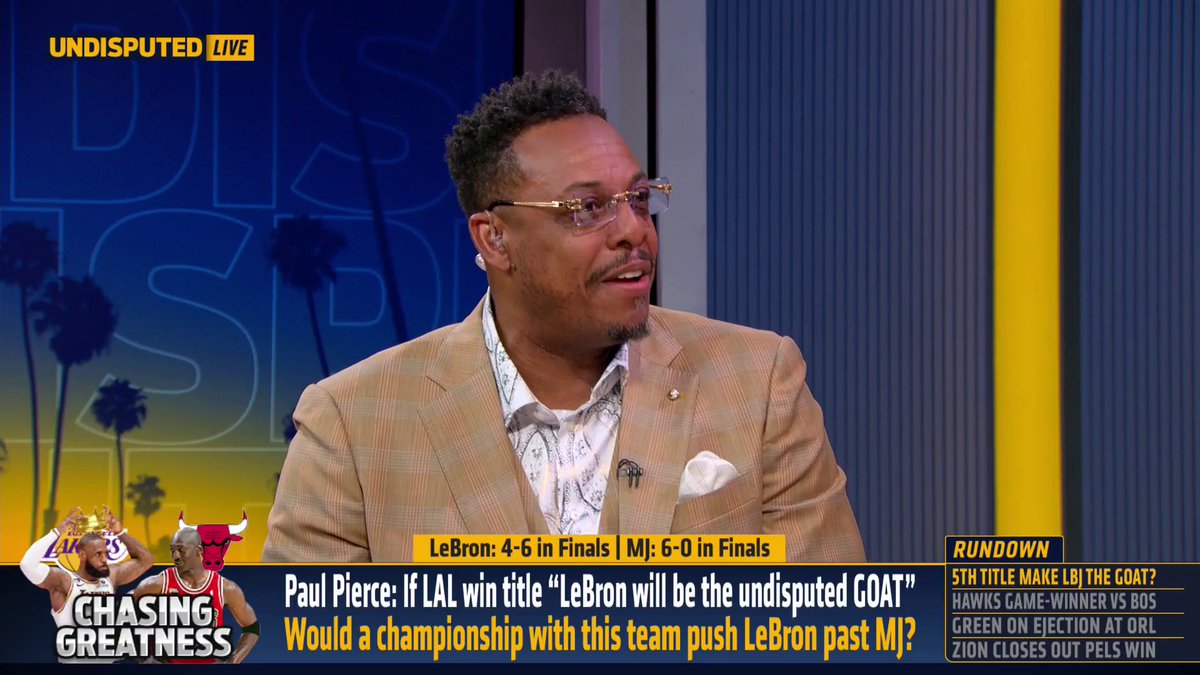 Paul Pierce says there’s no more GOAT debate if LeBron James wins a title this season