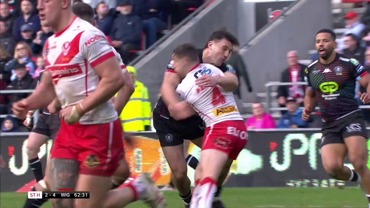 Liam Byrne is OFF for this tackle! 🟥