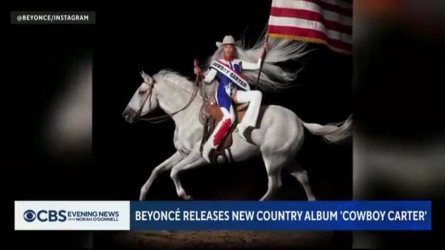 Beyoncé released her new country music album "Cowboy Carter" on Friday. The first single, "Texas Hold 'Em" made her the first Black woman to top the country charts.