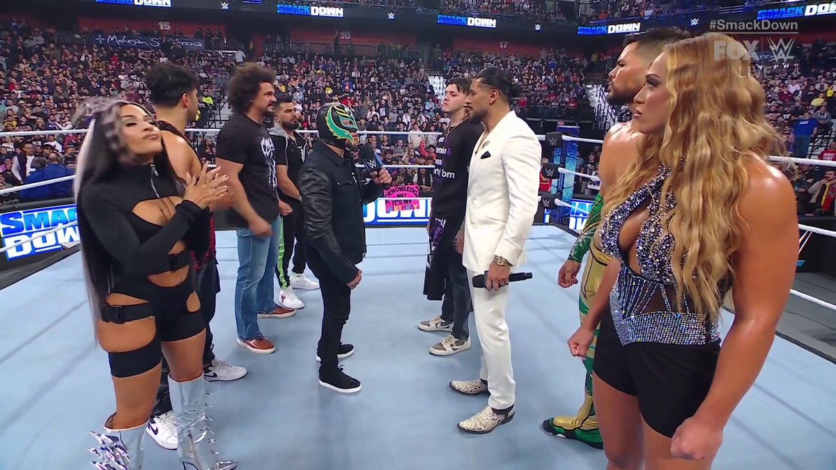 Rey wants Dom and Santos at #WrestleMania @ReyMysterio #SmackDown