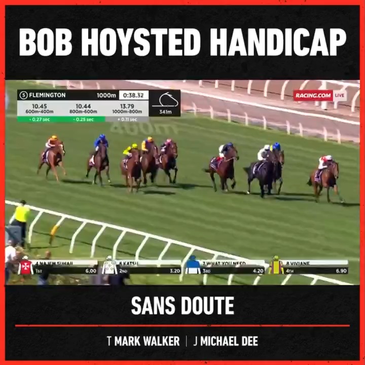 Wowee! 🔥 Sans Doute lets rip on the outside &amp; makes it 4️⃣ wins on the trot for Te Akau Racing 🤩