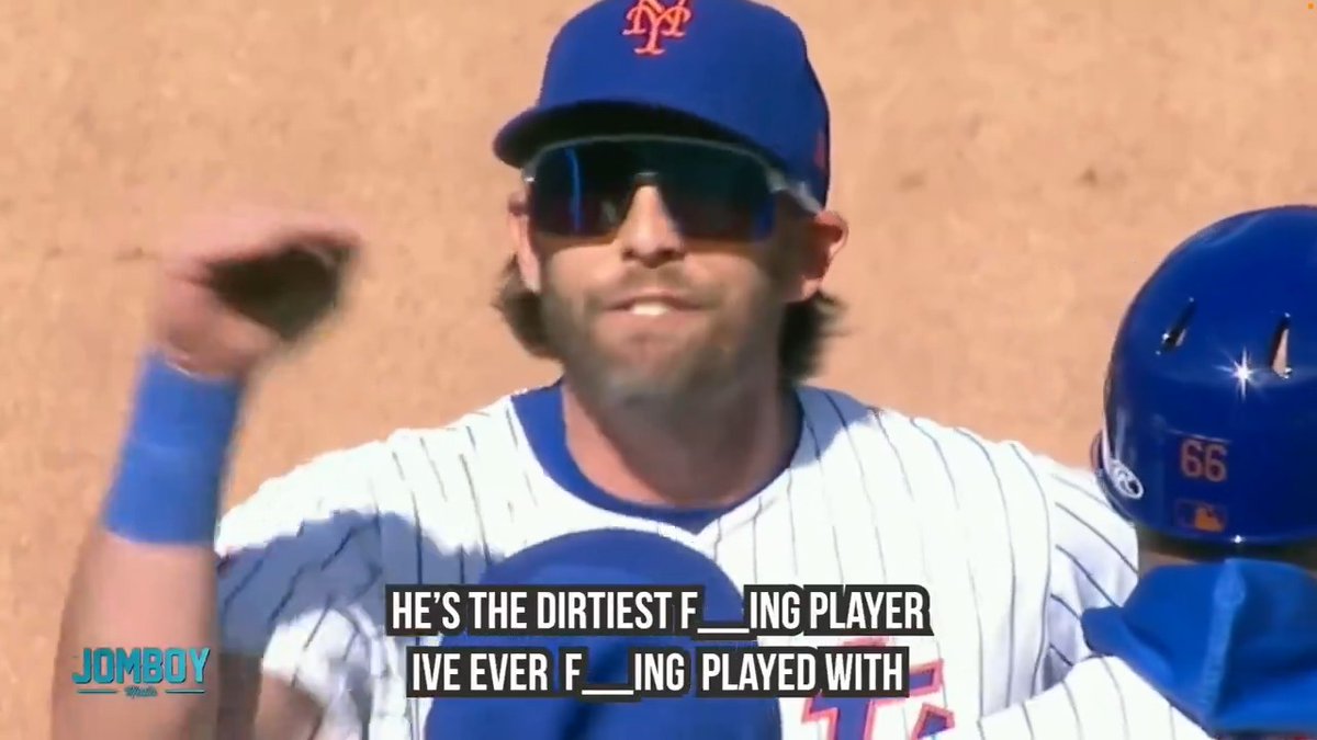 Jeff McNeil gets really mad at Rhys Hoskins for his slide, a breakdown