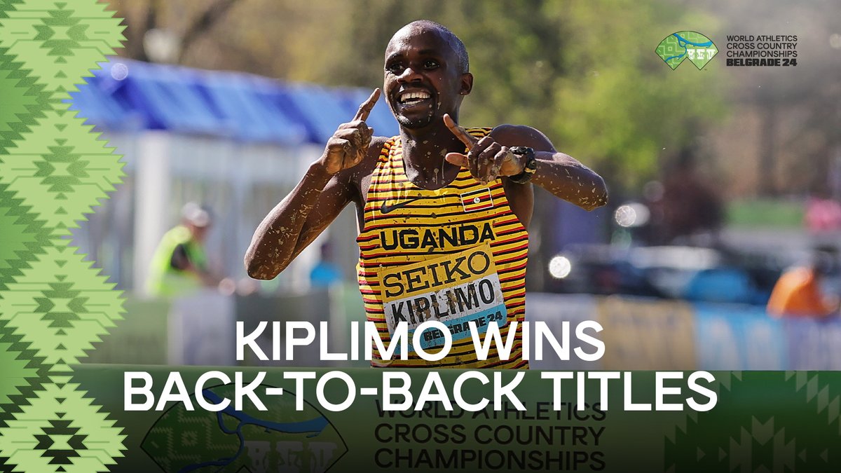 All the glory goes to Uganda 👏 Jacob Kiplimo successfully defends his #WorldCrossCountry crown in Belgrade 🤩