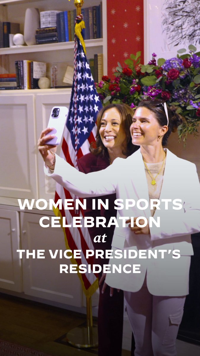 Women in sports are essential to the strength of our nation. It was my honor to bring these incredible athletes together during Women's History Month to celebrate their leadership on and off the field.