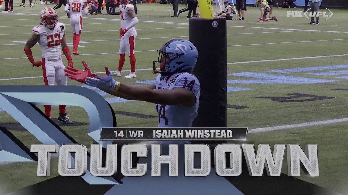 THE FIRST TD IN UFL HISTORY BELONGS TO THE RENEGADES What a pass and what a catch by Luis Perez and Isaiah Winstead 🔥