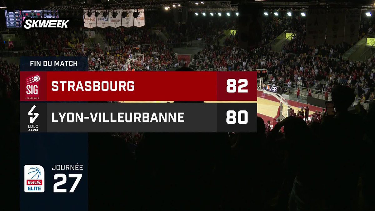 FOR THE WIN. 😱🤯🔥 La SIG Strasbourg l'emporte dans les derniers instants sur ce shoot monstrueux signé Tyrus McGee ! 💪 #BetclicELITE