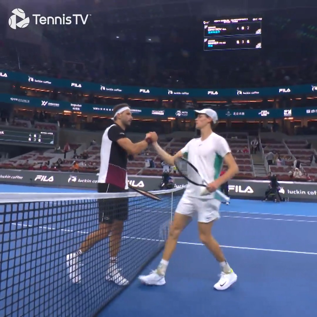 Some INSANE shotmaking on display 😮💨 Highlights of Dimitrov vs Sinner from Beijing 2023 ahead of their Miami Final! 🔥