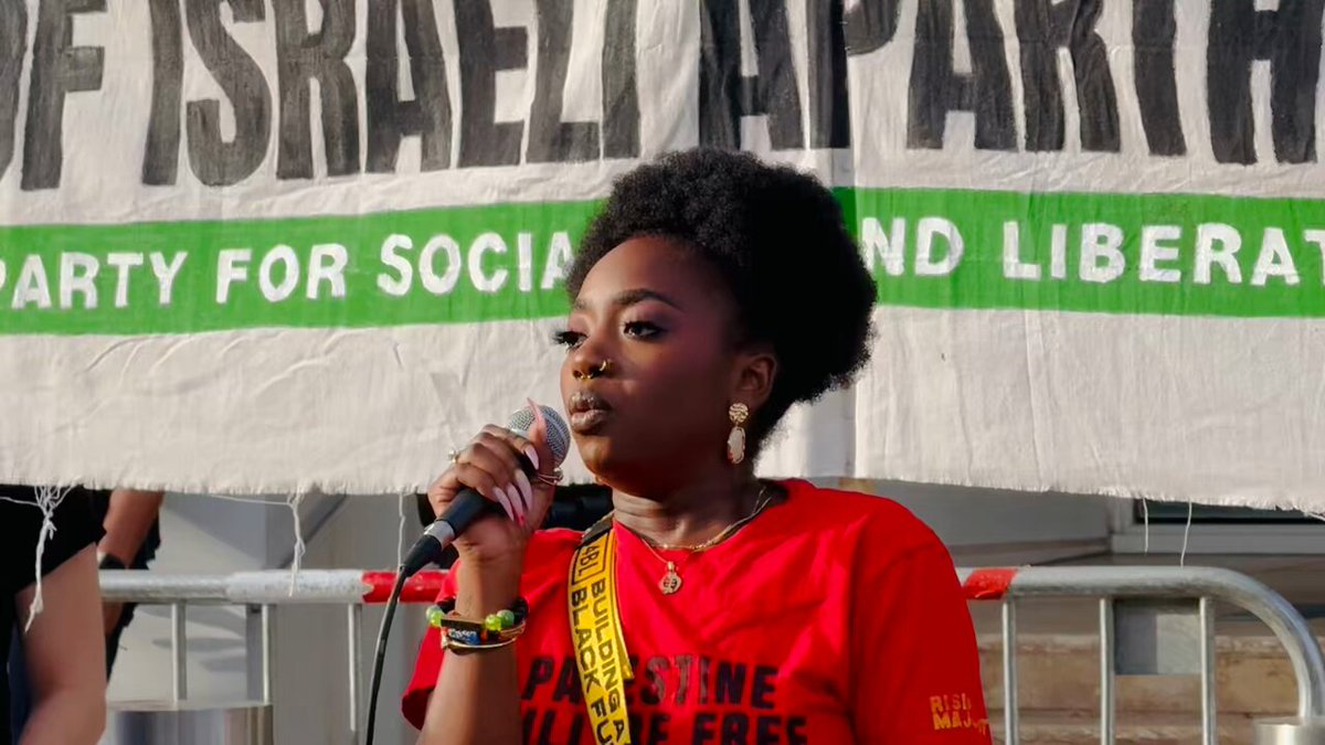 “Israeli Occupation Forces cross-trains w/US police. There are 69 cop cities in US being built right now. That $90M facility in ATL is designated to be a training ground for IOF (IDF). America is not ‘becoming’ a police state. America IS a police state” DC #FreePalestine Mar. 13
