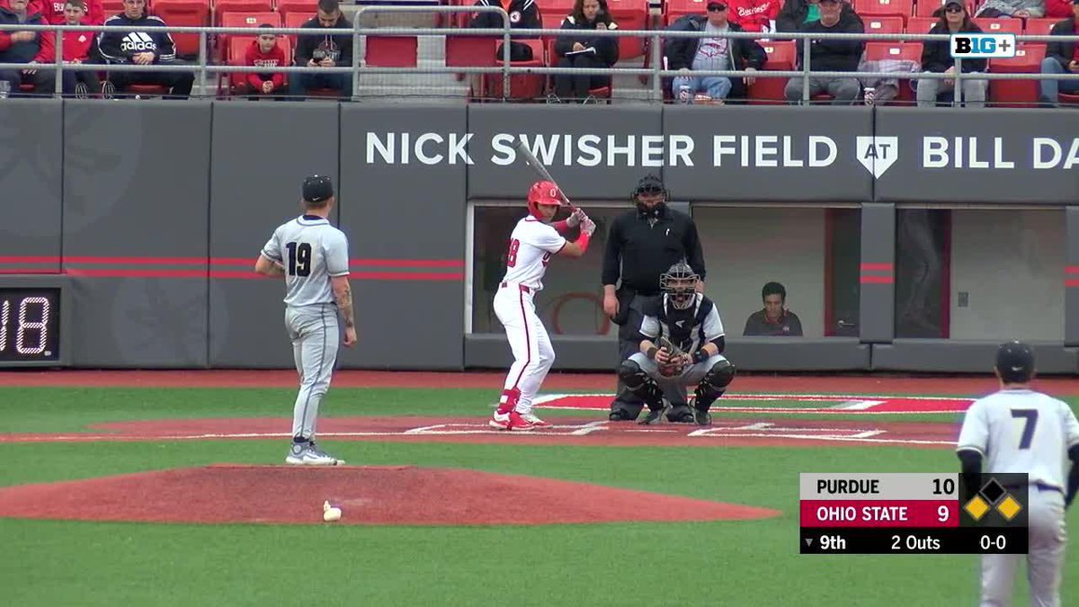BOTTOM 9 | WALK IT OFF!!!!! A three-run 💣 from Trey Lipsey III earns the Buckeyes a 12-10 win!!!!! #GoBucks