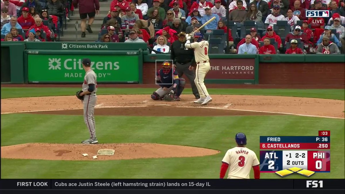 Thoughts on this pitch being called a ball? Max Fried would have been out of a bases loaded jam
