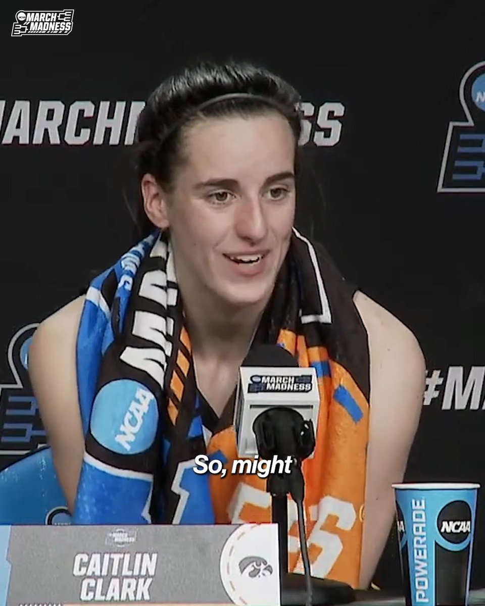 "I'm only promised 40 more minutes, so might as well go win it." 🗣️ Caitlin Clark on enjoying every moment she gets on the court. #MarchMadness x Iowa Women's Basketball