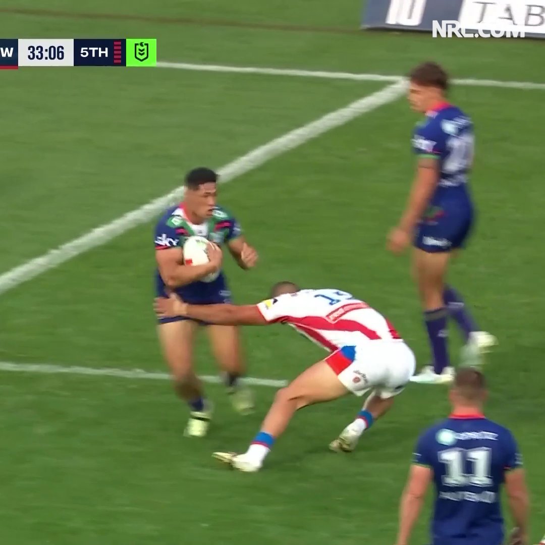 RTS returns serve! 😍 #NRLWarriorsKnights