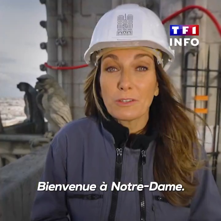 ๐ด ๐๐ ๐๐ข๐ฆ๐๐ง๐๐ก๐ dans #LE20H sur TF1 โถ๏ธ ๐๐ง๐ง๐-๐๐ฅ๐๐ข๐ซ๐ ๐๐จ๐ฎ๐๐ซ๐๐ฒ (Anne-Claire Coudray) nous fait dรฉcouvrir la cathรฉdrale Notre-Dame de Paris entiรจrement restaurรฉe, plus รฉblouissante que jamais, ร huit mois de sa rรฉouverture au public ๐บ Ne manquez pas ce RDV inรฉdit
