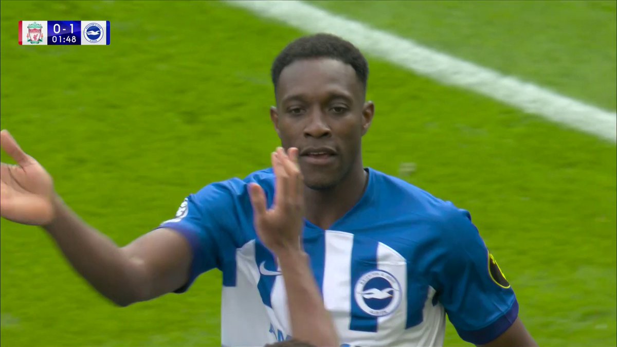 A belter from Danny Welbeck 💥 An early lead for Brighton at Anfield... #LIVBHA | #LFC | #BHAFC 🎥 Sky Sports Premier League