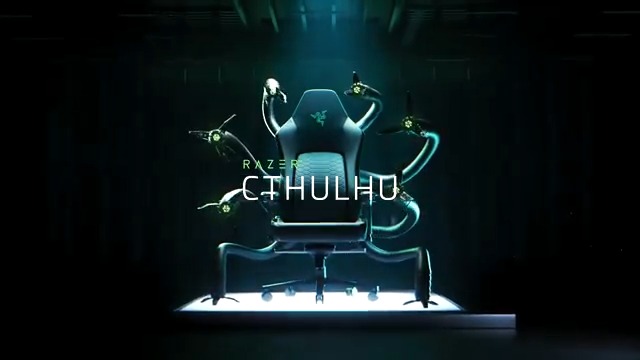 Introducing the Razer Cthulhu—the ultimate gaming chair. Never have to leave your chair again as eight independent robotic arms cater to your every need. Learn more: