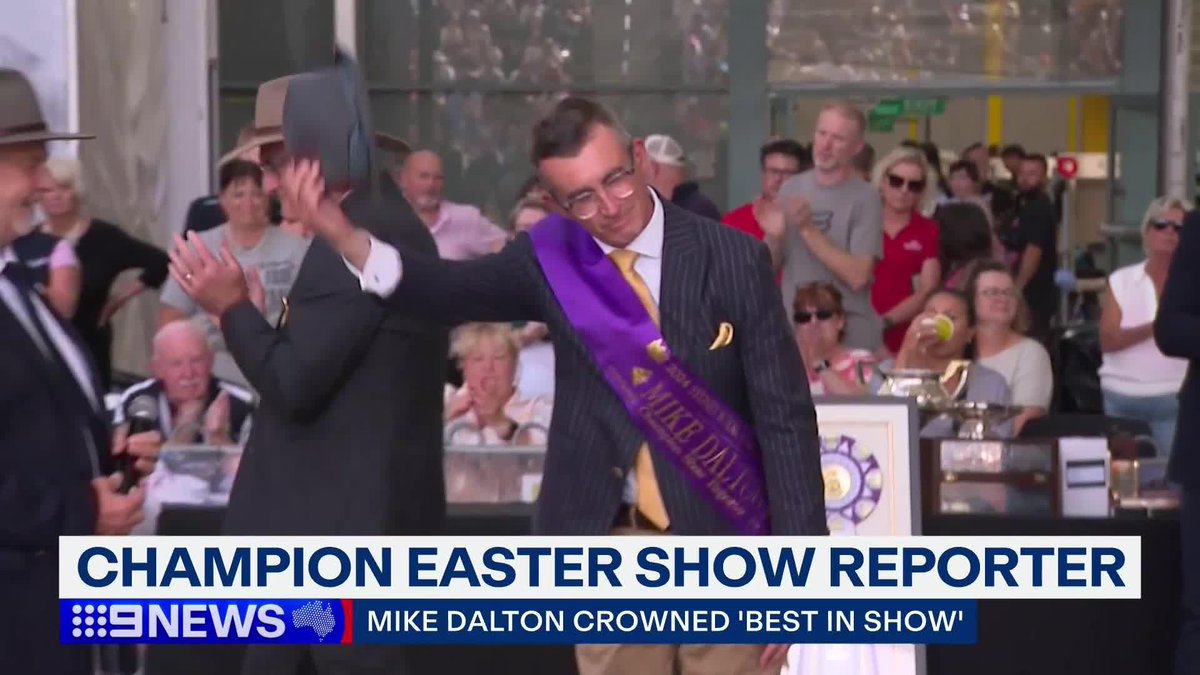 One of our own has been recognised today at the Sydney Royal Easter Show. Mike Dalton was presented with the title of "Champion Show Reporter" after a decade of stories on the Sydney Royal Easter Show. #9News