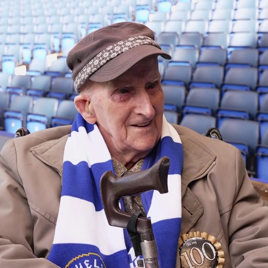 Lifelong Chelsea supporter Alf Wells celebrated his 100th birthday in style as he received a very special message from his favourite manager 🥺⭐
