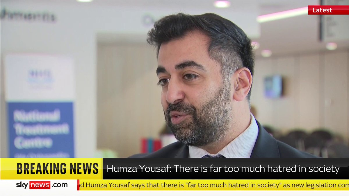 'It's not twitter police, it's not activists, it's not the media... It will be the police to investigate whether a crime has been committed.' First Minister Humza Yousaf addresses concerns around Scotland's controversial new hate crime laws 📺 Sky 501