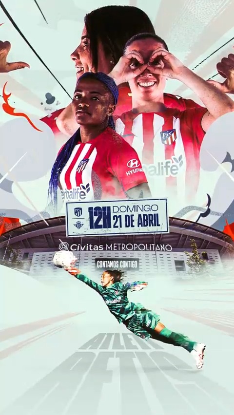 ¡El próximo 21 de abril tenemos una cita en el Cívitas Riyadh Air Metropolitano con el #AtletiRealBetis! 🔹Socios: acceso gratuito retirando invitación 🔹Público general: entradas desde 10€ ¡No te quedes sin la tuya! 🔗