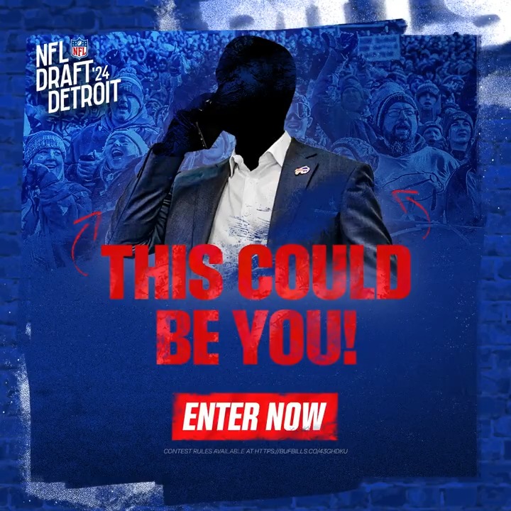 A move that's never been done before... We're allowing a member of Bills Mafia to pick one of our 2024 Draft selections. Repost for your chance to win‼️ Rules: