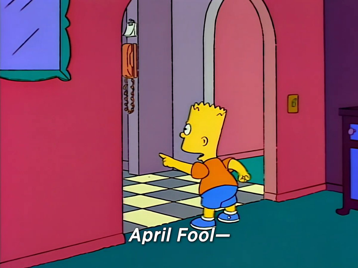 Is this Bart's most iconic #AprilFoolsDay prank?