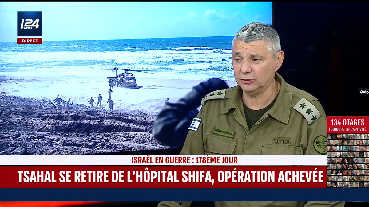 “Grâce aux renseignements, Tsahal a réussi à encercler par effet de surprise près de 1000 terroristes à l’intérieur de l’hôpital Shifa” Olivier Rafowicz, colonel de réserve de l’armée israélienne Olivier Rafowicz