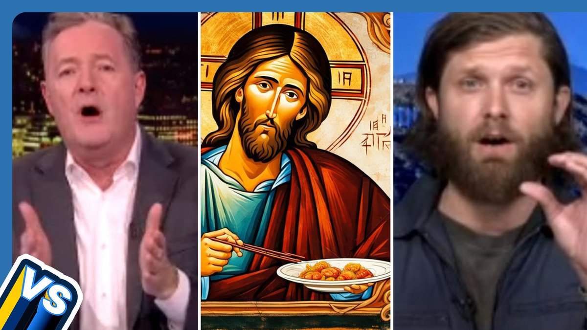 Christspiracy filmmakers Kip Anderson and Kameron Waters claim Jesus was a vegetarian... but Piers Morgan isn't buying it. Watch the full debate 👇 📺 Piers Morgan | Kameron Waters