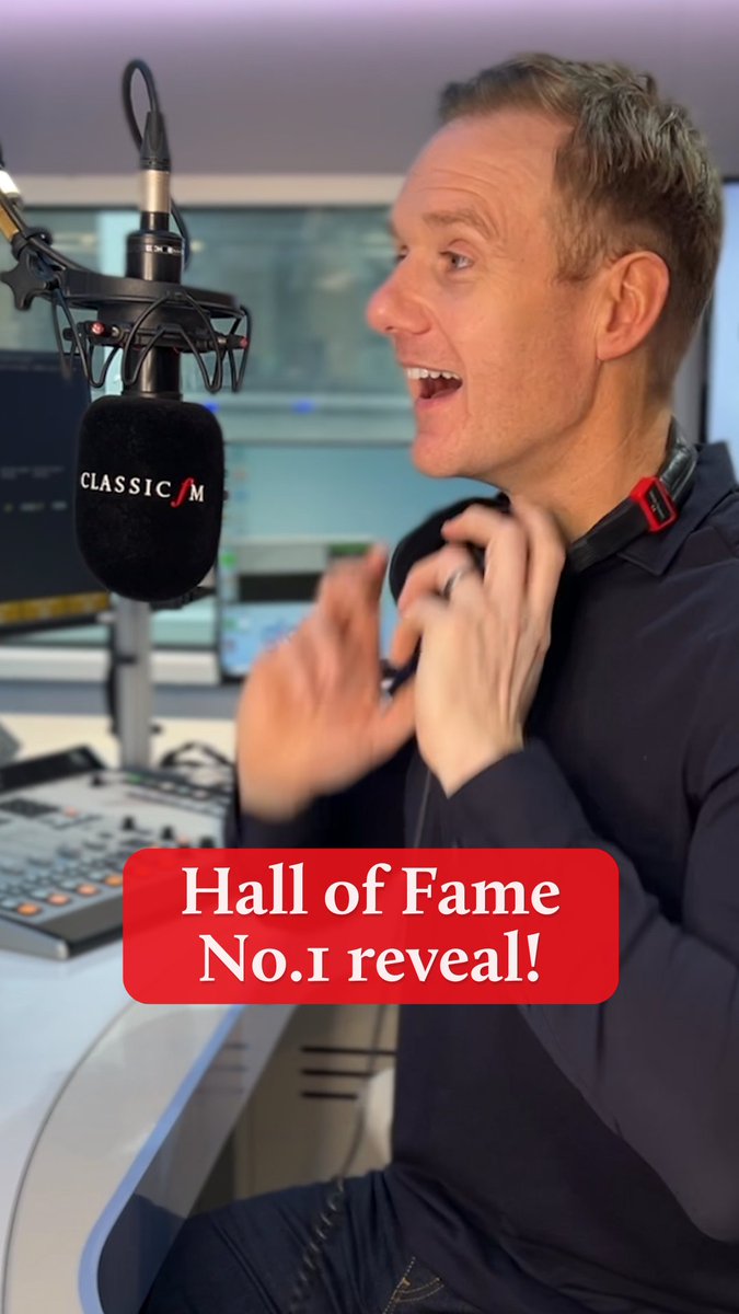 🚨 Dan Walker has just revealed the No.1 in the Classic FM Hall of Fame for 2024! Did you vote for this piano epic? Listen back on Global Player to hear the full chart.
