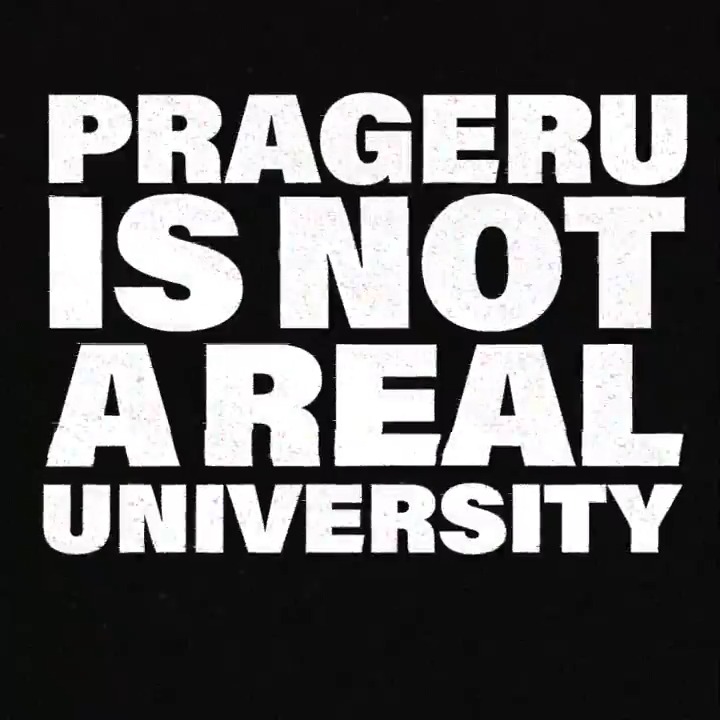 PragerU is NOT a real university. And proud of it! America’s academic institutions—once bastions of higher learning—have become overpriced indoctrination factories.