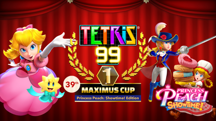 The #Tetris99 39th MAXIMUS CUP event will run from 4/5 at 12:00am PT to 4/8 at 11:59pm PT! Once you’ve accumulated a total of 100 event points, a new theme will unlock, featuring art, music, and Tetrimino designs inspired by #PrincessPeachShowtime! Tetris