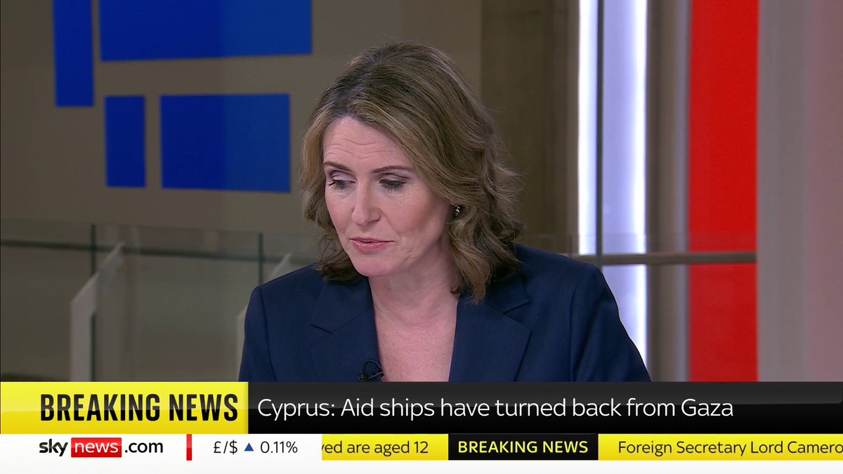 BREAKING: The ships travelling from Cyprus into Gaza have turned back, carrying 240 tonnes of undelivered aid. Read more: 📺 Sky 501, Virgin 602, Freeview 233 and YouTube