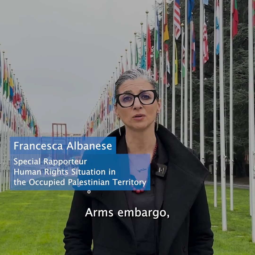 #Gaza: "The incalculable collective trauma will be experienced for generations to come," - Francesca Albanese, UN Special Rapporteur oPt calls on States to fulfil their obligations under the Genocide Convention to prevent further loss of life. #HRC55
