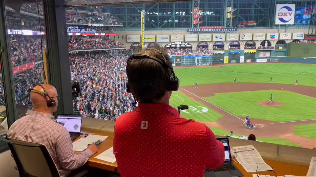 Last night, at Minute Maid Park Ronel Blanco #Relentless Robert Ford + Steve Sparks #AstrosRadio