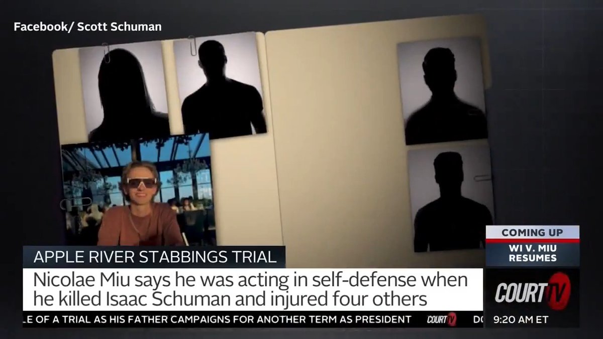 LIVE: WI v. Nicolae Miu | Apple River Stabbings Trial - Day 2 The jury hears emotional testimony from eyewitnesses and family members of the victims in this deadly stabbing. Nicolea Miu is accused of killing a 17-year-old in a Wisconsin tubing trip and also brutally stabbing four other people. Watch #CourtTV LIVE -