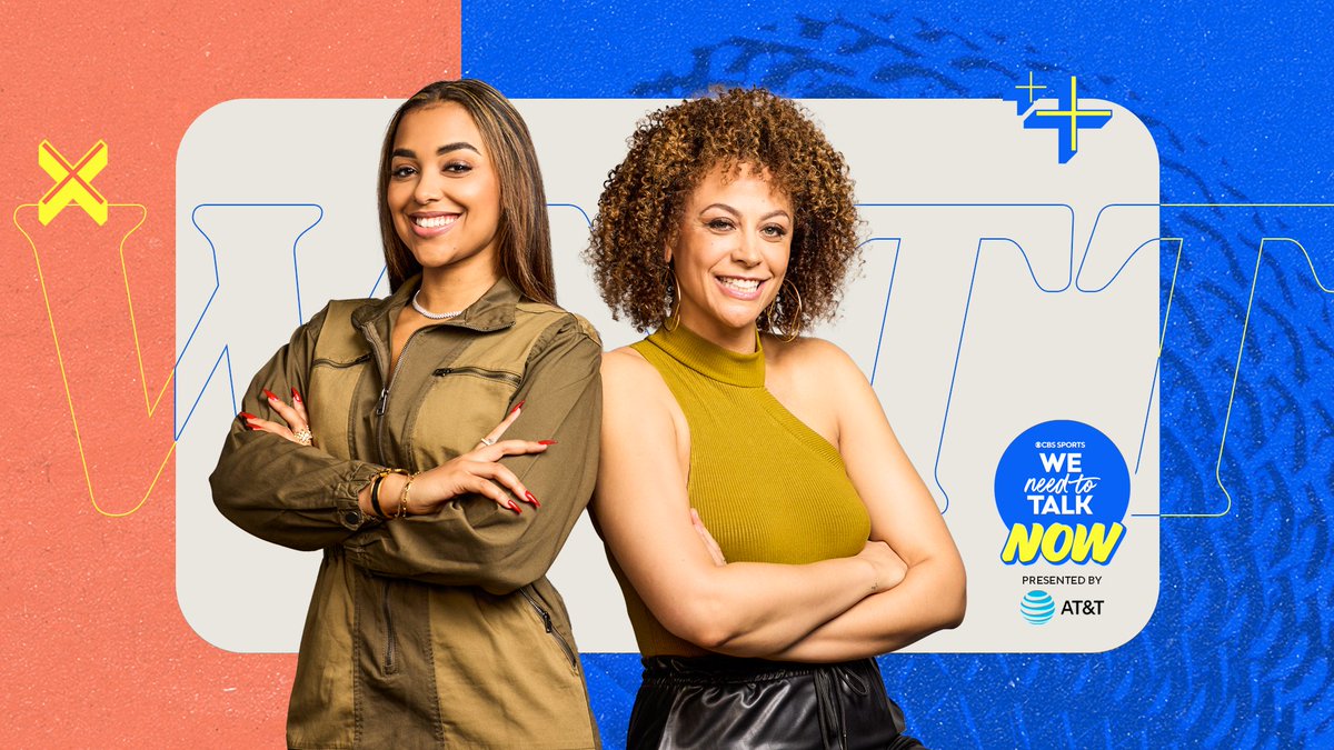 We Need to Talk, NOW. CBS Sports' groundbreaking women-focused brand We Need To Talk is launching a podcast! Presented by AT&amp;T, join Alicia Jay and Ashley Nicole Moss on We Need to Talk NOW every week on YouTube, and all podcast platforms including Apple Podcasts and Spotify.