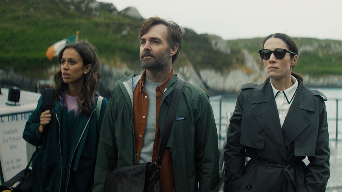 Will Forte, Siobhán Cullen, and Robyn Cara star in Bodkin — a darkly comedic thriller about podcasters chasing down a true crime mystery in an idyllic but very secretive Irish town. Premiering May 9.