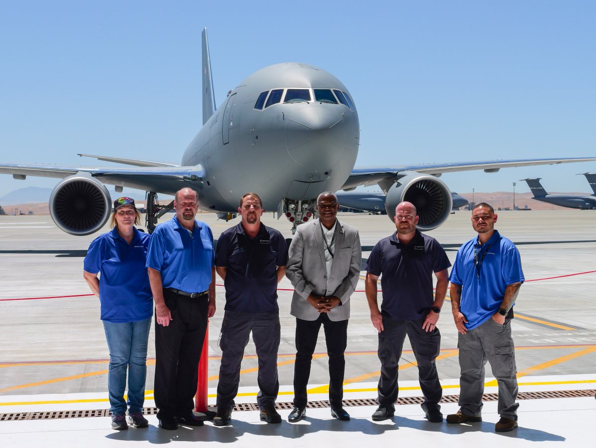 For years, #TeamBoeing field service representatives at Travis AFB Official prepared for a historic day: the base’s first #KC46 Pegasus delivery. Hear the FSR team — all U.S. Air Force veterans — describe their excitement and unwavering support for the Airmen and their missions.