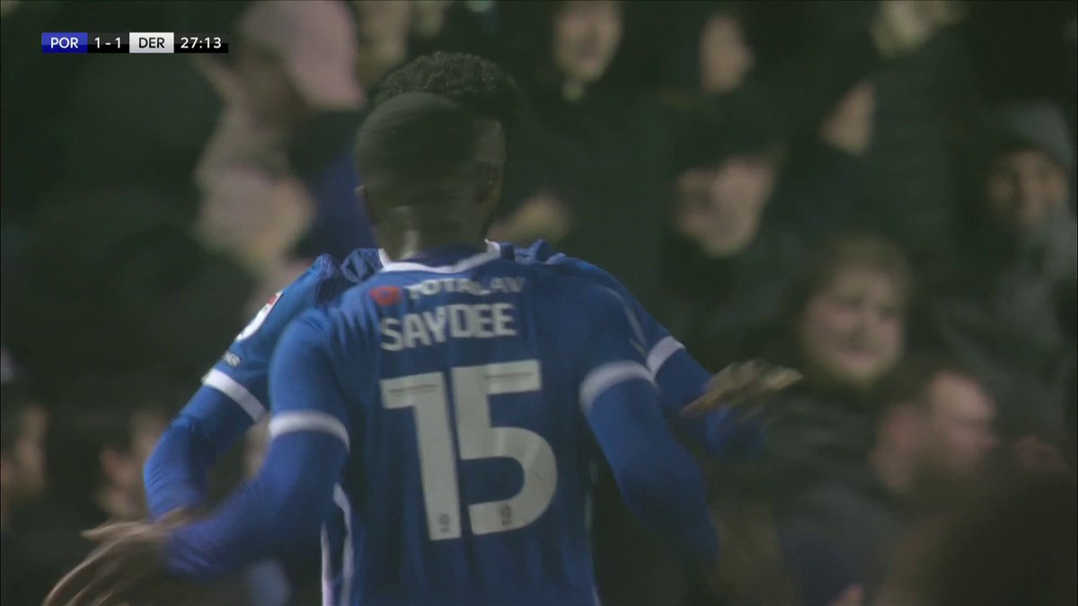 "What a SUPERB goal from Kamara" Portsmouth are back in the game against Derby and it's LIFT-OFF at Fratton Park 🚀