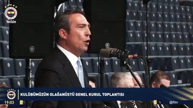 Fenerbahçe SK Başkanı Ali Koç'un Olağanüstü Genel Kurul'da Erden Timur'u hedef alan sözleri. 🎥