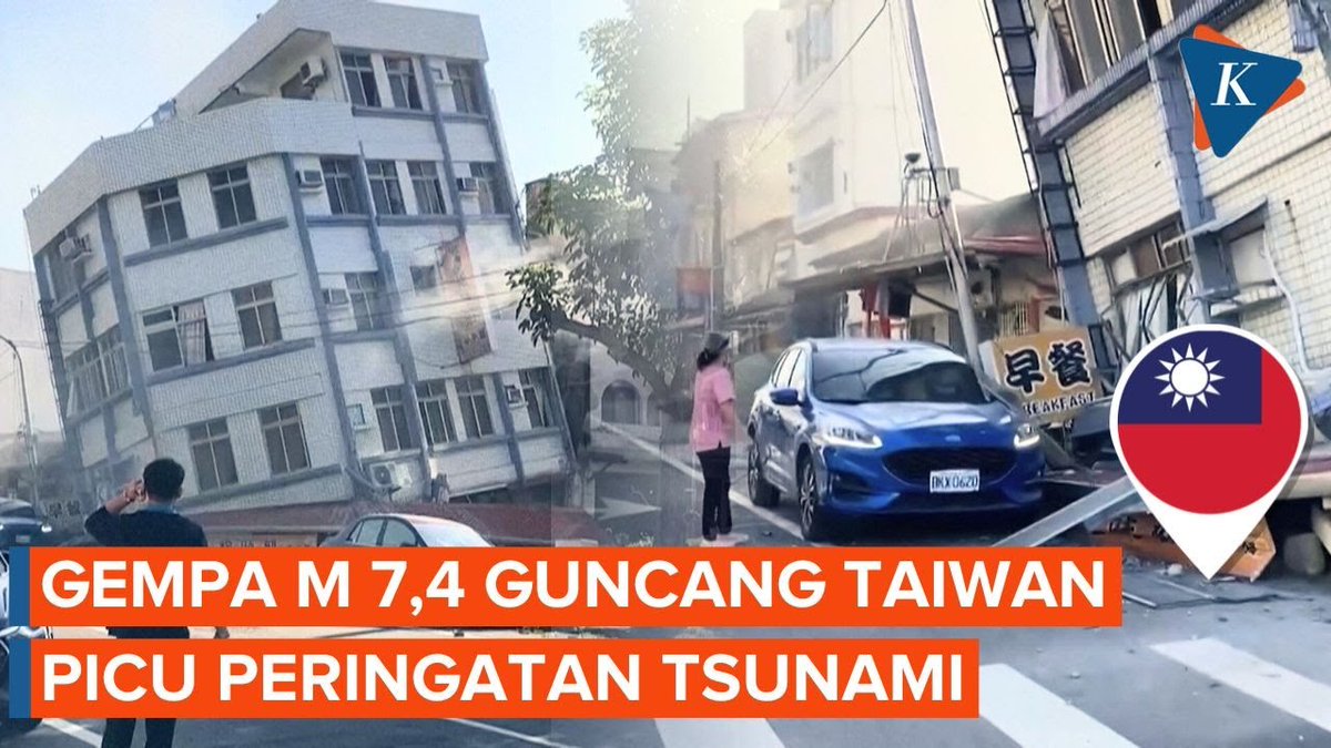 Gempa Kuat M 7,4 Guncang Taiwan, Bangunan Runtuh dan Picu Peringatan Tsunami di Jepang | #Gempa #Taiwan